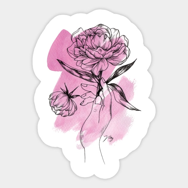 Catching Flowers Sticker by Akbaly